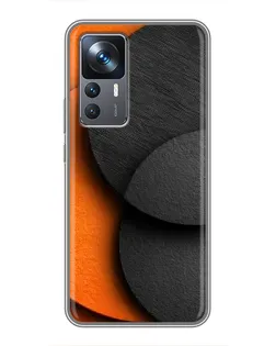 Чохол для Xiaomi 12T з картинкою «Геометрія помаранчевих кіл»