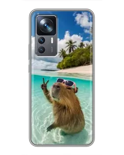 Чохол для Xiaomi 12T з картинкою «Капібара на морі» Чохол для Xiaomi 12T з картинкою «Капібара на морі»