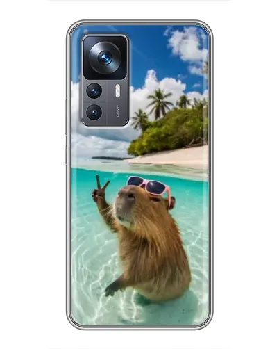 Чохол для Xiaomi 12T з картинкою «Капібара на морі» Чохол для Xiaomi 12T з картинкою «Капібара на морі»