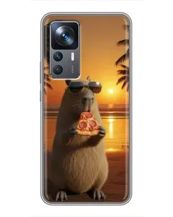 Чохол для Xiaomi 12T з картинкою «Капібара з піцою» Чохол для Xiaomi 12T з картинкою «Капібара з піцою»