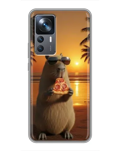 Чохол для Xiaomi 12T з картинкою «Капібара з піцою» Чохол для Xiaomi 12T з картинкою «Капібара з піцою»
