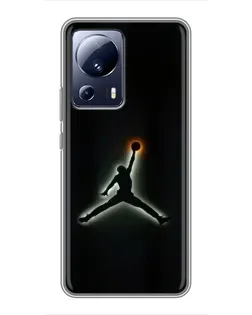 Чехол для Xiaomi 13 Lite с картинкой «Jordan Gradient Logo»
