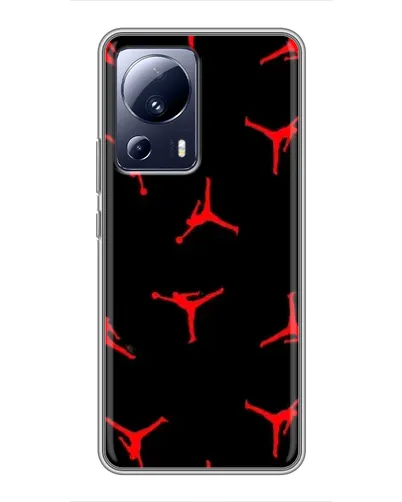 Чехол для Xiaomi 13 Lite с картинкой «Jordan Red Pattern» Чехол для Xiaomi 13 Lite с картинкой «Jordan Red Pattern»