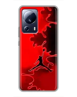 Чехол для Xiaomi 13 Lite с картинкой «Jordan Red Smoke»