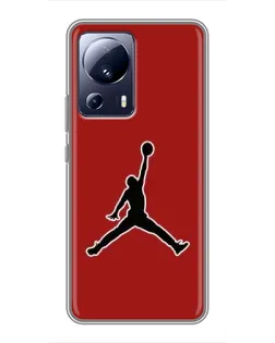 Чехол для Xiaomi 13 Lite с картинкой «Jordan Red Back»