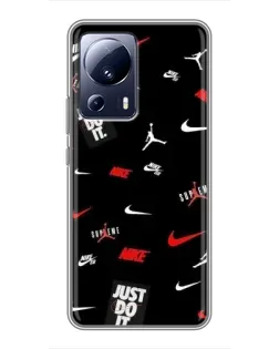 Чехол для Xiaomi 13 Lite с картинкой «Nike Mix Pattern»