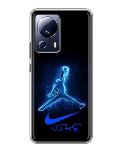 Чехол для Xiaomi 13 Lite с картинкой «Jordan Neon Blue» Чехол для Xiaomi 13 Lite с картинкой «Jordan Neon Blue»