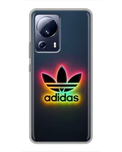 Чехол для Xiaomi 13 Lite с картинкой «Неоновый Adidas»