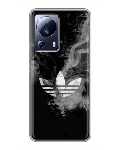Чехол для Xiaomi 13 Lite с картинкой «Абстрактный дым Adidas»