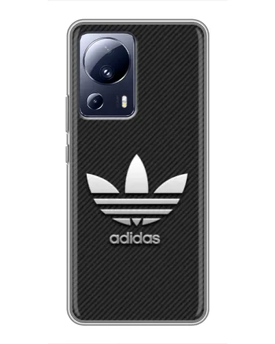 Чехол для Xiaomi 13 Lite с картинкой «Adidas Карбоновая текстура»