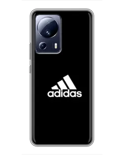 Чехол для Xiaomi 13 Lite с картинкой «Черная классика Adidas»