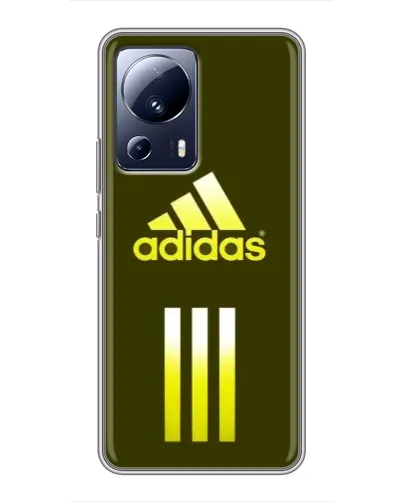 Чехол для Xiaomi 13 Lite с картинкой «Оливковый градиент Adidas»