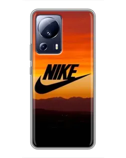 Чехол для Xiaomi 13 Lite с картинкой «Nike — вечерний горизонт»