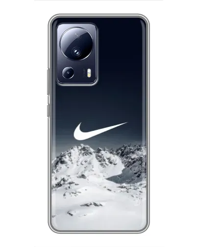 Чехол для Xiaomi 13 Lite с картинкой «Nike — зимние горы»