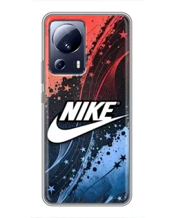 Чехол для Xiaomi 13 Lite с картинкой «Градиентный принт Найк»