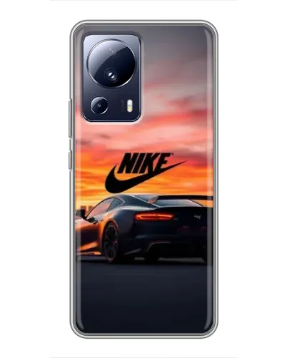 Чехол для Xiaomi 13 Lite с картинкой «Nike и суперкар»