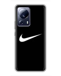 Чехол для Xiaomi 13 Lite с картинкой «Минималистический Найк»
