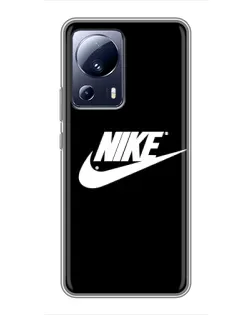 Чехол для Xiaomi 13 Lite с картинкой «Мазки краски Nike»