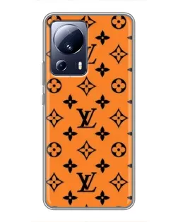Чехол для Xiaomi 13 Lite с картинкой «Оранжевый стиль LV»