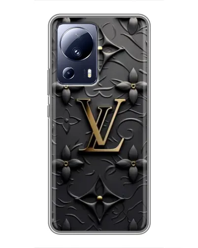 Чехол для Xiaomi 13 Lite с картинкой «Кожаная текстура LV»