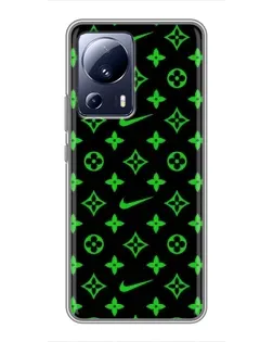 Чехол для Xiaomi 13 Lite с картинкой «Неоновый принт LV»