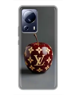 Чехол для Xiaomi 13 Lite с картинкой «Красное яблоко LV»