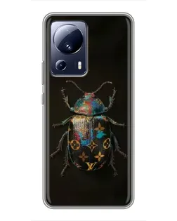 Чехол для Xiaomi 13 Lite с картинкой «LV — мраморный принт»