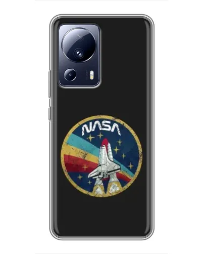 Чехол для Xiaomi 13 Lite с картинкой «NASA — эмблема миссии»