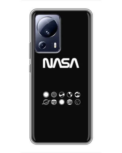 Чехол для Xiaomi 13 Lite с картинкой «NASA — технический принт»
