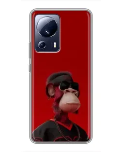 Чехол для Xiaomi 13 Lite с картинкой «Bored Ape в красном» Чехол для Xiaomi 13 Lite с картинкой «Bored Ape в красном»