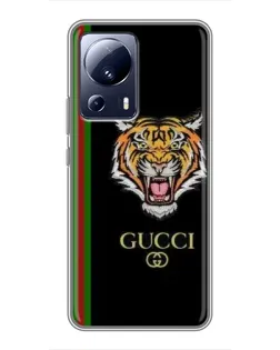Чехол для Xiaomi 13 Lite с картинкой «Тигр Gucci»