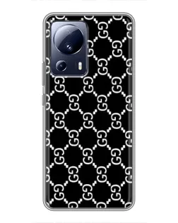 Чехол для Xiaomi 13 Lite с картинкой «Gucci — сетчатый паттерн»