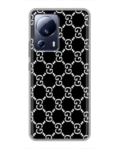 Чехол для Xiaomi 13 Lite с картинкой «Gucci — сетчатый паттерн»