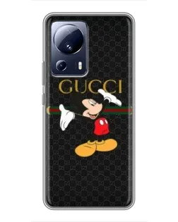 Чехол для Xiaomi 13 Lite с картинкой «Микки Маус Gucci»