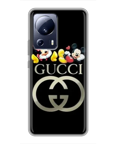 Чехол для Xiaomi 13 Lite с картинкой «Gucci — герои Disney»