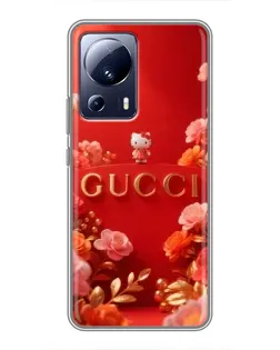 Чехол для Xiaomi 13 Lite с картинкой «Gucci — золотой сад»
