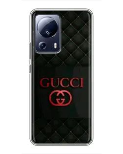Чехол для Xiaomi 13 Lite с картинкой «Gucci — стеганый черный»