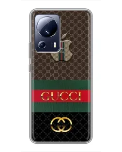 Чехол для Xiaomi 13 Lite с картинкой «Gucci — брендированный десерт»