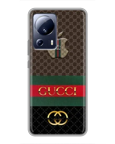 Чехол для Xiaomi 13 Lite с картинкой «Gucci — брендированный десерт»