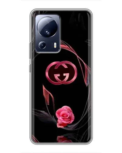 Чехол для Xiaomi 13 Lite с картинкой «Gucci — неоновая роза»