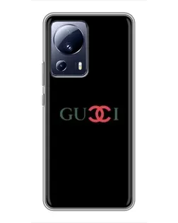 Чехол для Xiaomi 13 Lite с картинкой «Gucci — красный градиент»