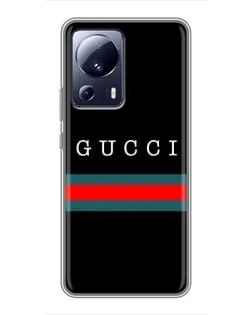 Чехол для Xiaomi 13 Lite с картинкой «Gucci — красный пояс»