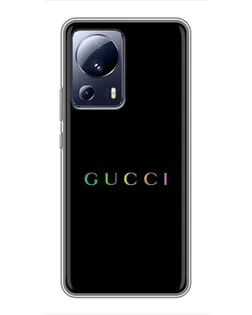 Чехол для Xiaomi 13 Lite с картинкой «Gucci — неоновый минимализм» Чехол для Xiaomi 13 Lite с картинкой «Gucci — неоновый минимализм»