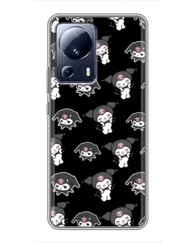 Чехол для Xiaomi 13 Lite с картинкой «Черный паттерн Kuromi» Чехол для Xiaomi 13 Lite с картинкой «Черный паттерн Kuromi»