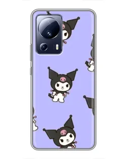 Чехол для Xiaomi 13 Lite с картинкой «Паттерн с Kuromi»