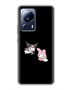 Чехол для Xiaomi 13 Lite с картинкой «My Melody и Kuromi»