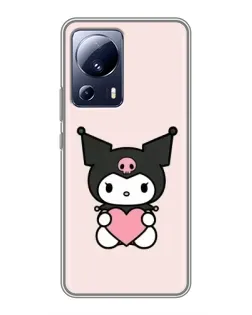 Чехол для Xiaomi 13 Lite с картинкой «Kuromi и сердце»