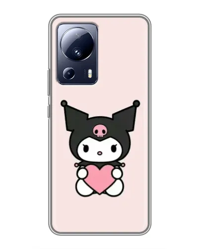 Чехол для Xiaomi 13 Lite с картинкой «Kuromi и сердце» Чехол для Xiaomi 13 Lite с картинкой «Kuromi и сердце»
