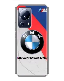 Чехол для Xiaomi 13 Lite с картинкой «BMW Performance стиль»