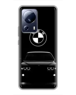 Чехол для Xiaomi 13 Lite с картинкой «BMW — взгляд из темноты»